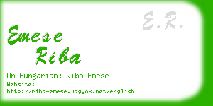 emese riba business card